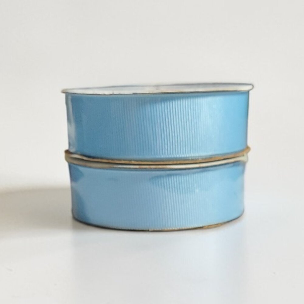 Offray Grosgrain Ribbon Lot 2 Light Blue 7/8" x 18 Ft Each USA Craft Sewing